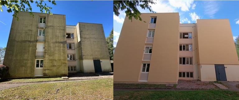 Nettoyage de façades ITE à Luxeuil-les-Bains